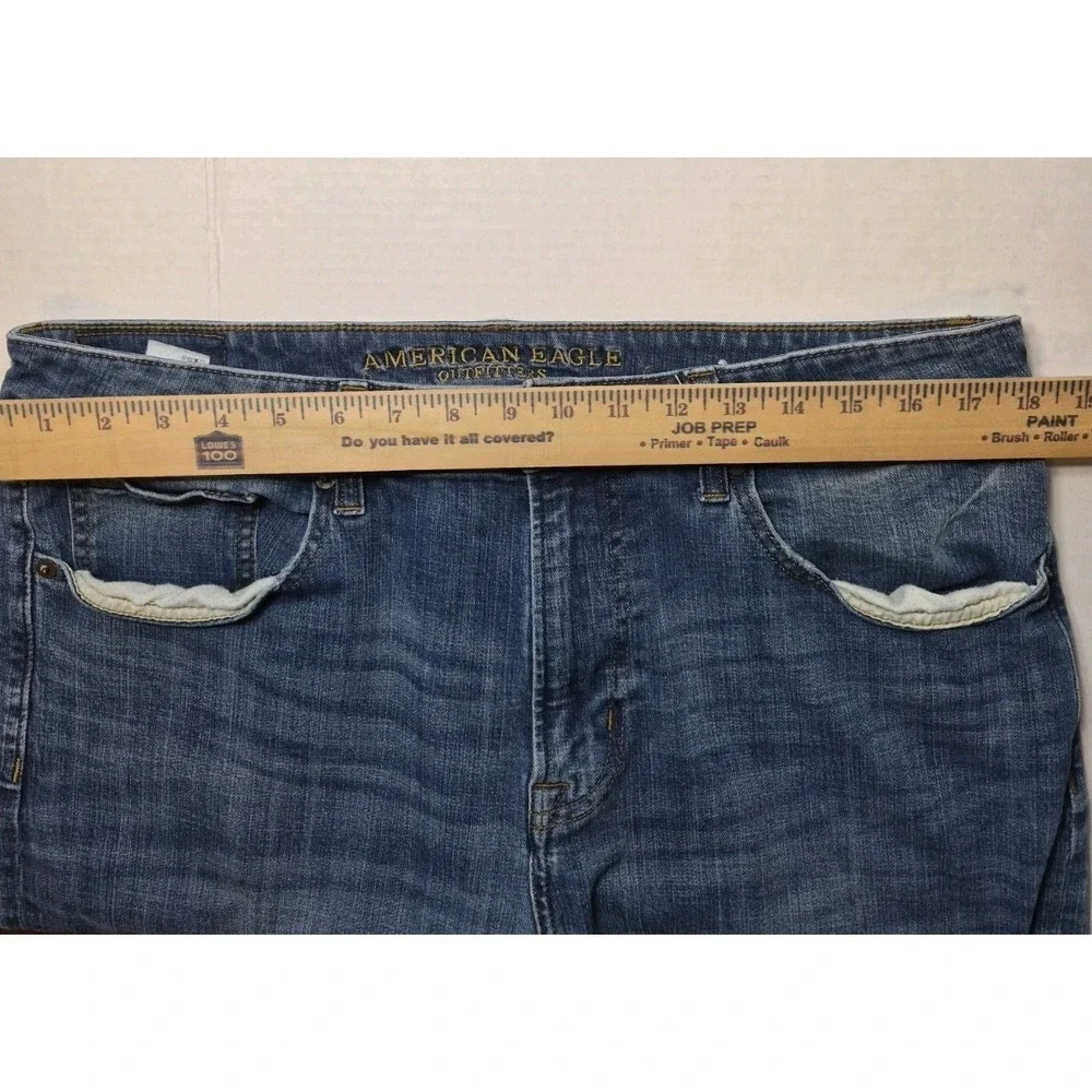 American Eagle Jeans‎ Mens 36x30 Blue Extreme Flex Straight Leg Denim Stretch